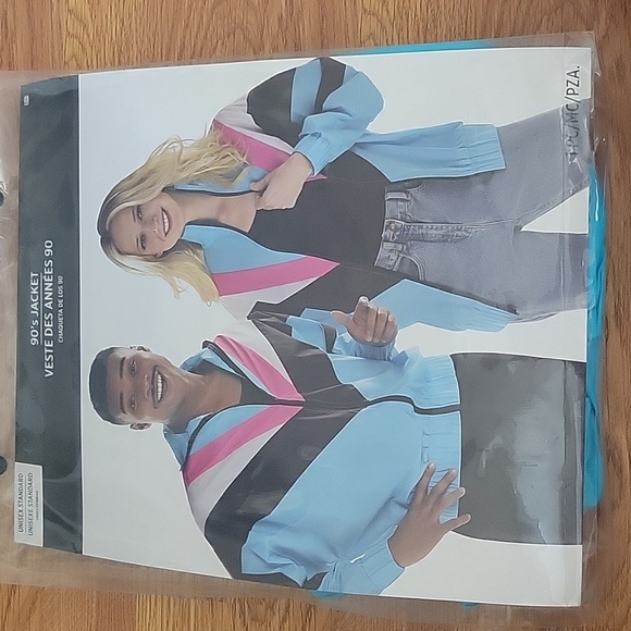 90s Costume Unisex Jacket Costume Vintage NWT Halloween Costume Jacket 90s 80s - Picture 1 of 4